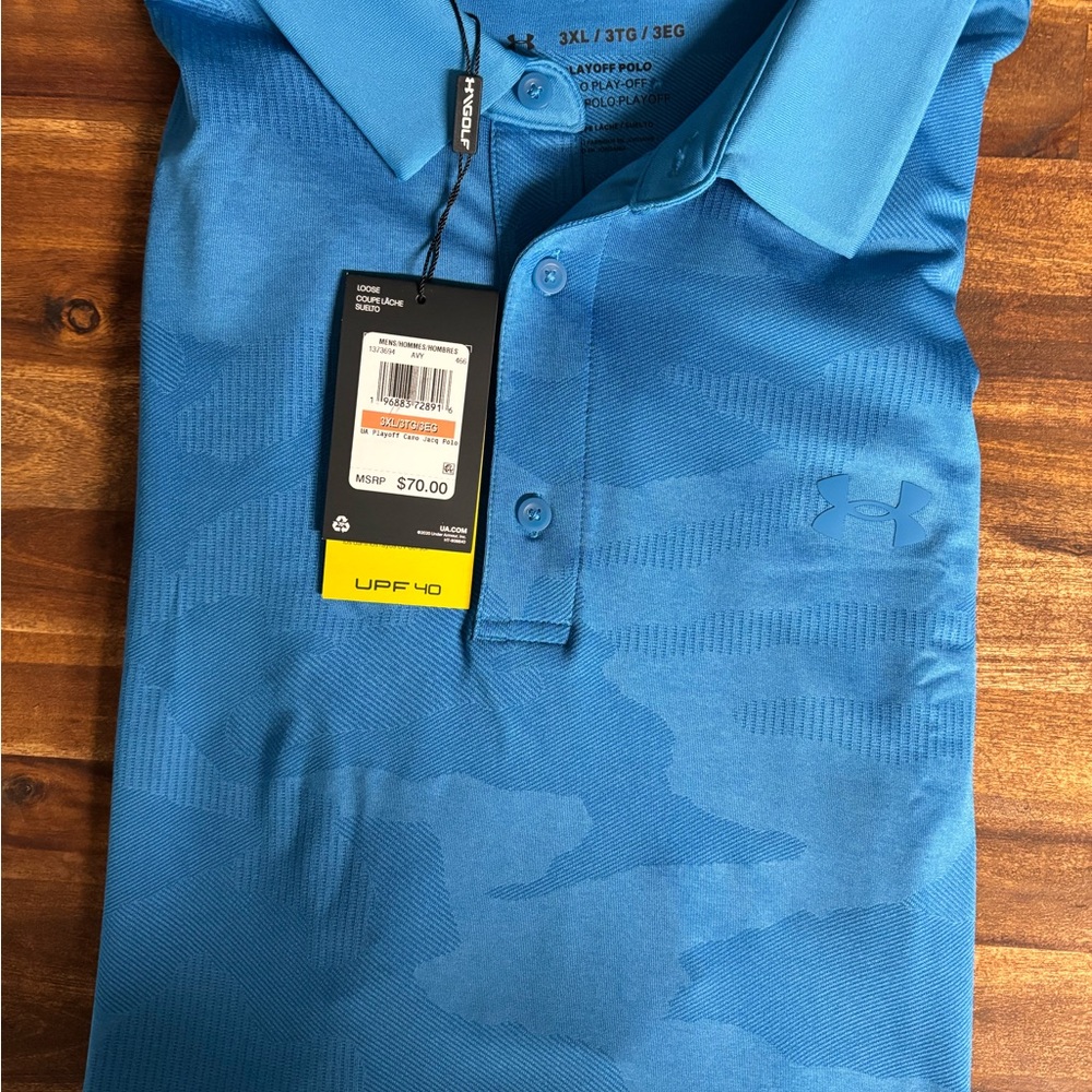 Under Armour Men's Vibrant Blue Polo